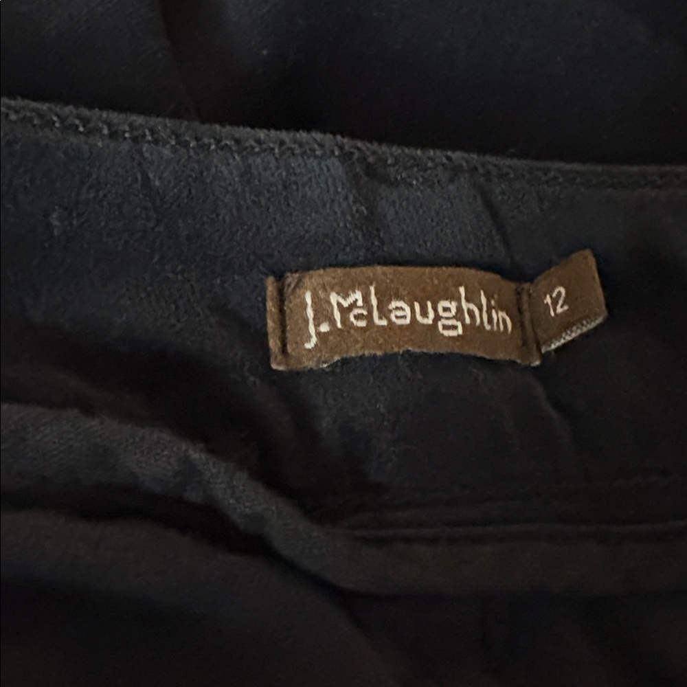J. McLAUGHLIN Watson Slim 5-Pocket Stretch Blue Velvet Pants Size 12 - Picture 8 of 10